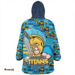 Gold Coast Titans Champions Pride Comic Style Wearable Blanket Hoodie Aussie Oodie