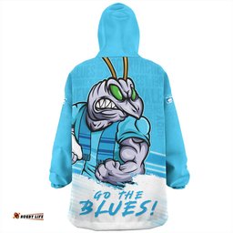New South Wales Blues NSW Blues Word Cloud Style Wearable Blanket Hoodie Aussie Oodie
