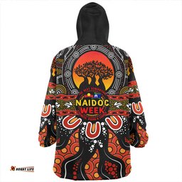 Indigenous Australian Aboriginal Naidoc Week Voices Of The Land Wearable Blanket Hoodie Aussie Oodie