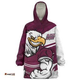 Manly Warringah Sea Eagles Defend The Pride Wearable Blanket Hoodie Aussie Oodie