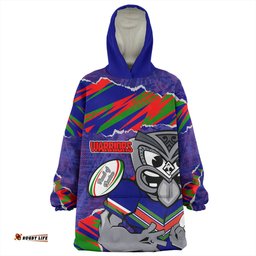 New Zealand Warriors Sport Theme Song Wearable Blanket Hoodie Aussie Oodie