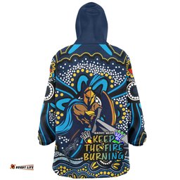 Gold Coast Titans Aboriginal Inspired Naidoc Week Custom For Die Hard Fan Supporters Wearable Blanket Hoodie Aussie Oodie