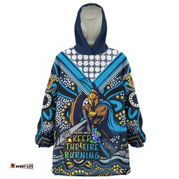 Gold Coast Titans Aboriginal Inspired Naidoc Week Custom For Die Hard Fan Supporters Wearable Blanket Hoodie Aussie Oodie