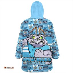 New South Wales Blues Champions Pride Comic Style Wearable Blanket Hoodie Aussie Oodie