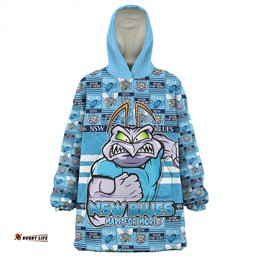 New South Wales Blues Champions Pride Comic Style Wearable Blanket Hoodie Aussie Oodie