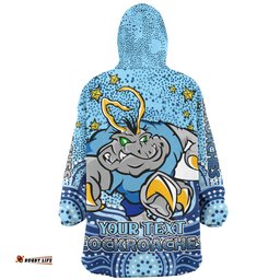 New South Wales Cockroaches Custom Custom With Aboriginal Inspired Style Of Dot Painting Patterns Wearable Blanket Hoodie Aussie Oodie
