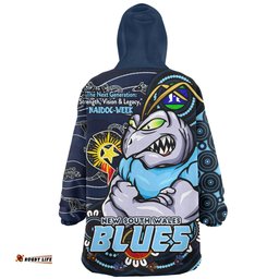 New South Wales Blues Spirit Of NAIDOC Series Wearable Blanket Hoodie Aussie Oodie