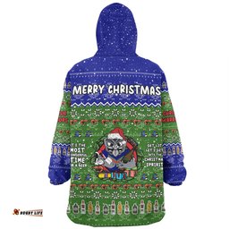 New Zealand Warriors Christmas Custom Chrissie Spirit Wearable Blanket Hoodie Aussie Oodie