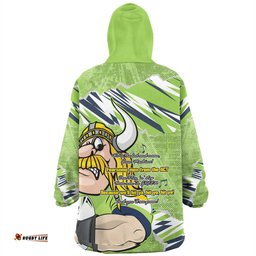 Canberra Raiders Theme Song Wearable Blanket Hoodie Aussie Oodie