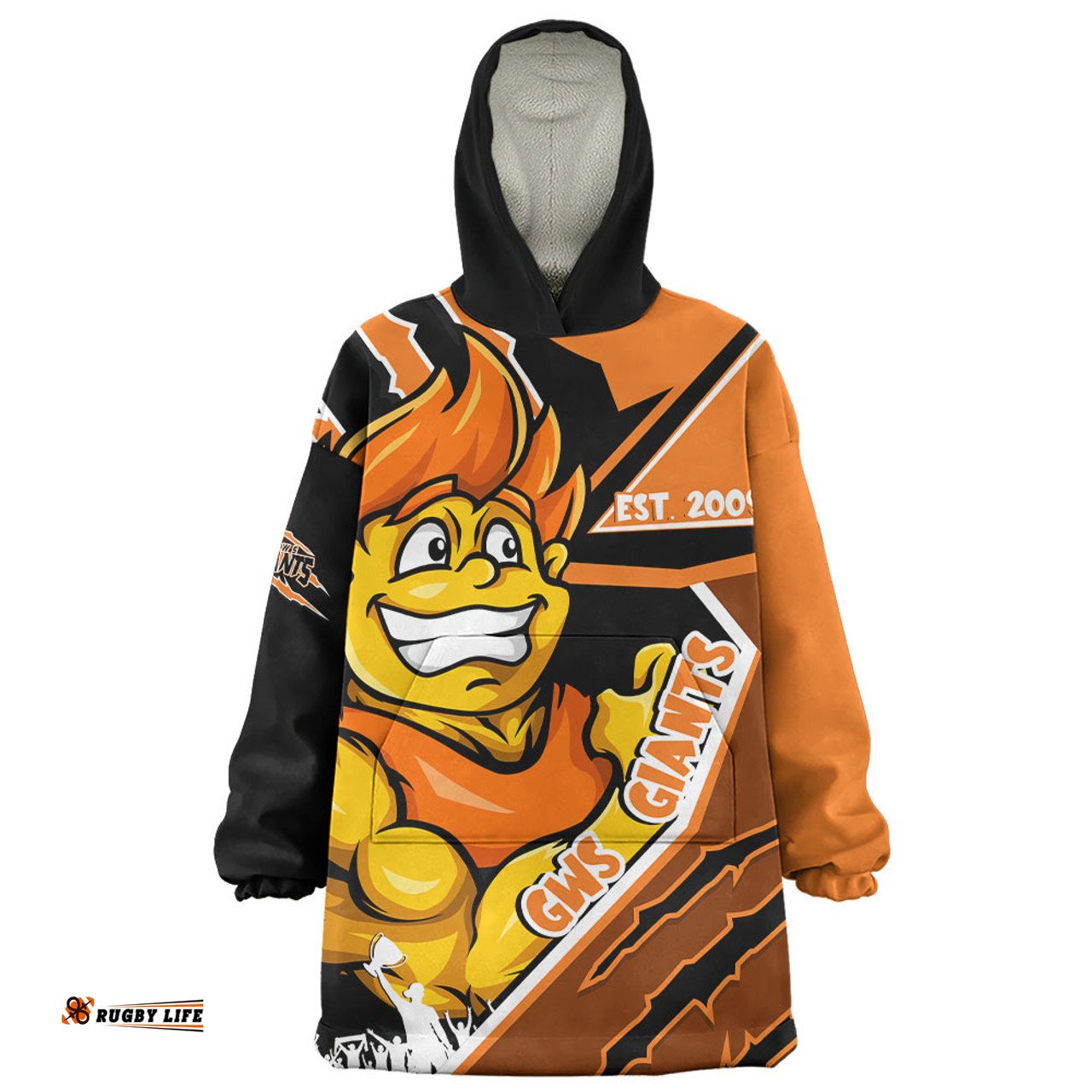 GWS GIANTS Battlefield Glory Gear Wearable Blanket Hoodie Aussie Oodie