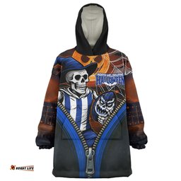 North Melbourne Halloween Night Reaper Zipper Wearable Blanket Hoodie Aussie Oodie