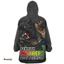Penrith Panthers Unleash Power In The Ultimate Battle Wearable Blanket Hoodie Aussie Oodie