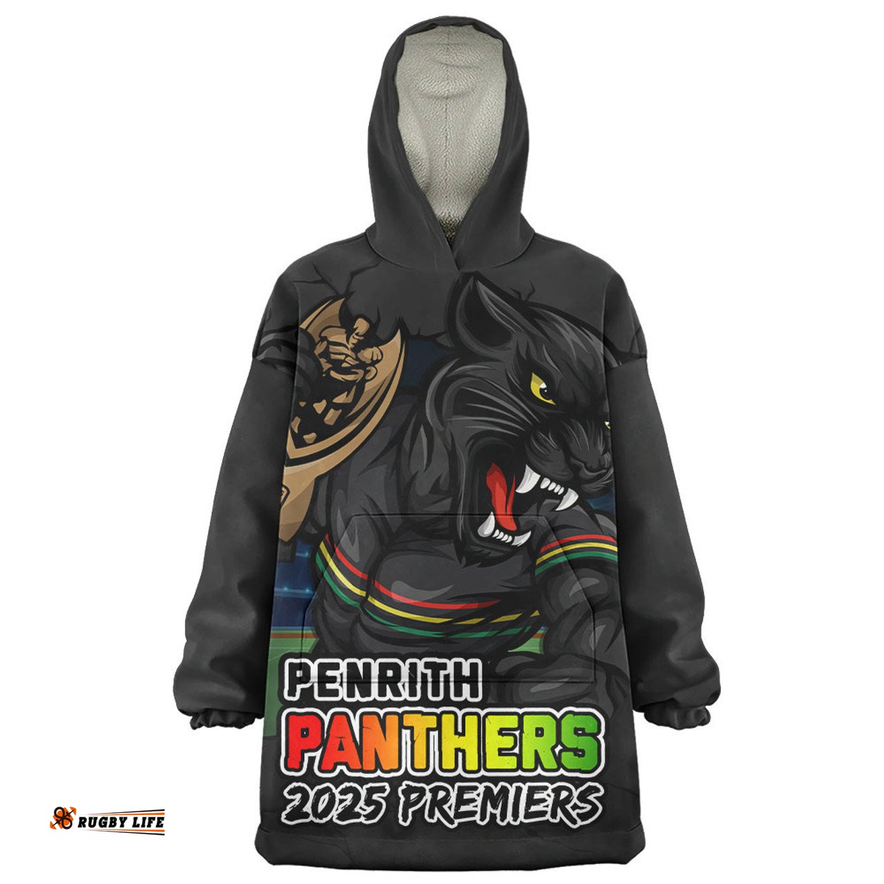 Penrith Panthers Unleash Power In The Ultimate Battle Wearable Blanket Hoodie Aussie Oodie