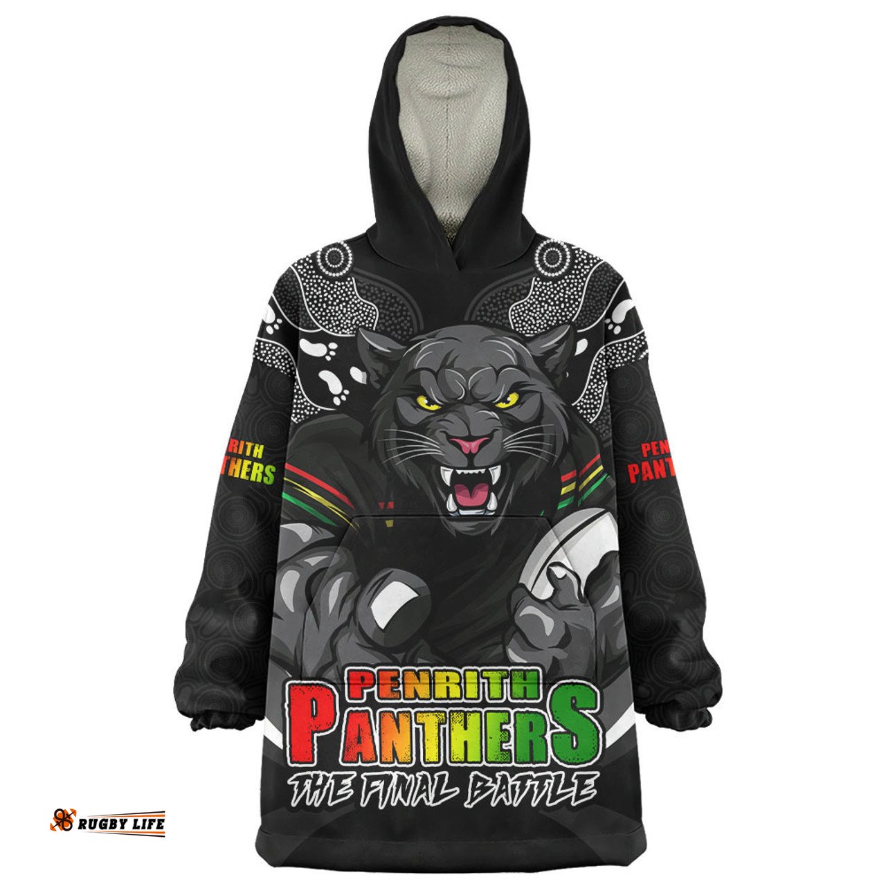 Penrith Panthers Final Clash Battle Edition Wearable Blanket Hoodie Aussie Oodie