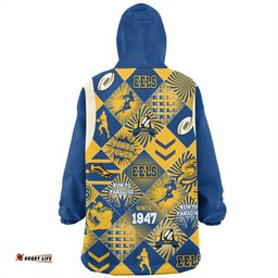 Parramatta Eels Sport Argyle Patterns Style Tough Fan Rugby For Life Wearable Blanket Hoodie Aussie Oodie
