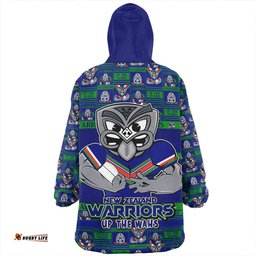 New Zealand Warriors Champions Pride Comic Style Wearable Blanket Hoodie Aussie Oodie