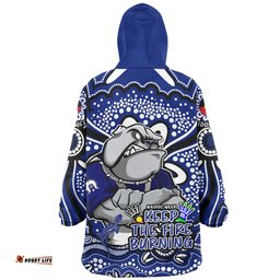 North Queensland Cowboys Aboriginal Inspired Naidoc Week Custom For Die Hard Fan Supporters Wearable Blanket Hoodie Aussie Oodie