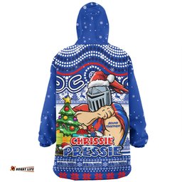 Newcastle Knights Aussie Ugly Christmas For Die Hard Fan Supporters Wearable Blanket Hoodie Aussie Oodie