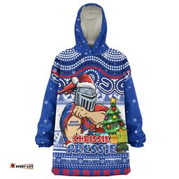 Newcastle Knights Aussie Ugly Christmas For Die Hard Fan Supporters Wearable Blanket Hoodie Aussie Oodie