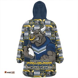 North Queensland Cowboys Champions Pride Comic Style Wearable Blanket Hoodie Aussie Oodie