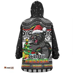 Penrith Panthers Aussie Ugly Christmas For Die Hard Fan Supporters Wearable Blanket Hoodie Aussie Oodie