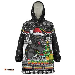 Penrith Panthers Aussie Ugly Christmas For Die Hard Fan Supporters Wearable Blanket Hoodie Aussie Oodie