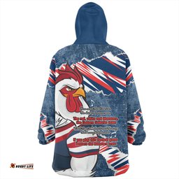 Sydney Roosters Theme Song Wearable Blanket Hoodie Aussie Oodie