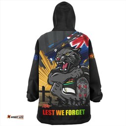 Penrith Panthers Fearless ANZAC Defender Wearable Blanket Hoodie Aussie Oodie