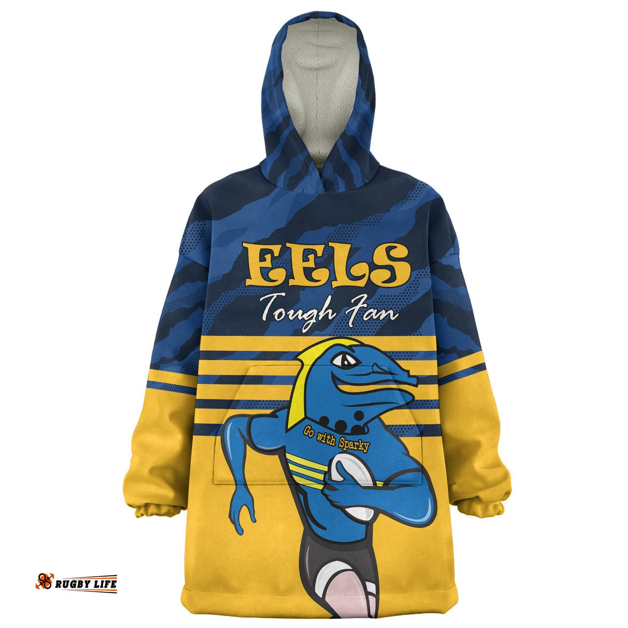 Parramatta Eels Custom I Hate Being This Awesome But Parramatta Eels Wearable Blanket Hoodie Aussie Oodie