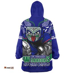 New Zealand Warriors Final Clash Battle Edition Wearable Blanket Hoodie Aussie Oodie