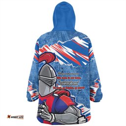 Newcastle Knights Sport Theme Song Wearable Blanket Hoodie Aussie Oodie