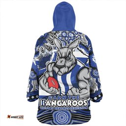 North Melbourne Blazing Spirit Of Victory Wearable Blanket Hoodie Aussie Oodie