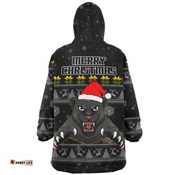 Penrith Panthers Christmas Custom Special Ugly Christmas Wearable Blanket Hoodie Aussie Oodie