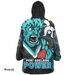 Port Adelaide NAIDOC Spirit Of Country Wearable Blanket Hoodie Aussie Oodie