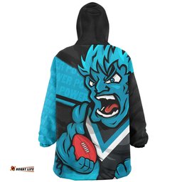 Port Adelaide Defend The Pride Wearable Blanket Hoodie Aussie Oodie