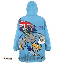 New South Wales Blues Custom For Die Hard Fan Australia Flag Scratch Style Wearable Blanket Hoodie Aussie Oodie