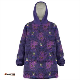 Melbourne Storm With Maori Pattern Wearable Blanket Hoodie Aussie Oodie