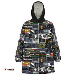 Penrith Panthers Team Of Us Die Hard Fan Supporters Comic Style Wearable Blanket Hoodie Aussie Oodie