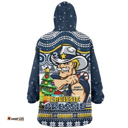 North Queensland Cowboys Aussie Ugly Christmas For Die Hard Fan Supporters Wearable Blanket Hoodie Aussie Oodie