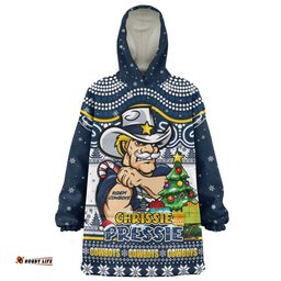 North Queensland Cowboys Aussie Ugly Christmas For Die Hard Fan Supporters Wearable Blanket Hoodie Aussie Oodie