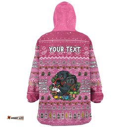 Penrith Panthers Christmas Custom Chrissie Spirit Wearable Blanket Hoodie Aussie Oodie