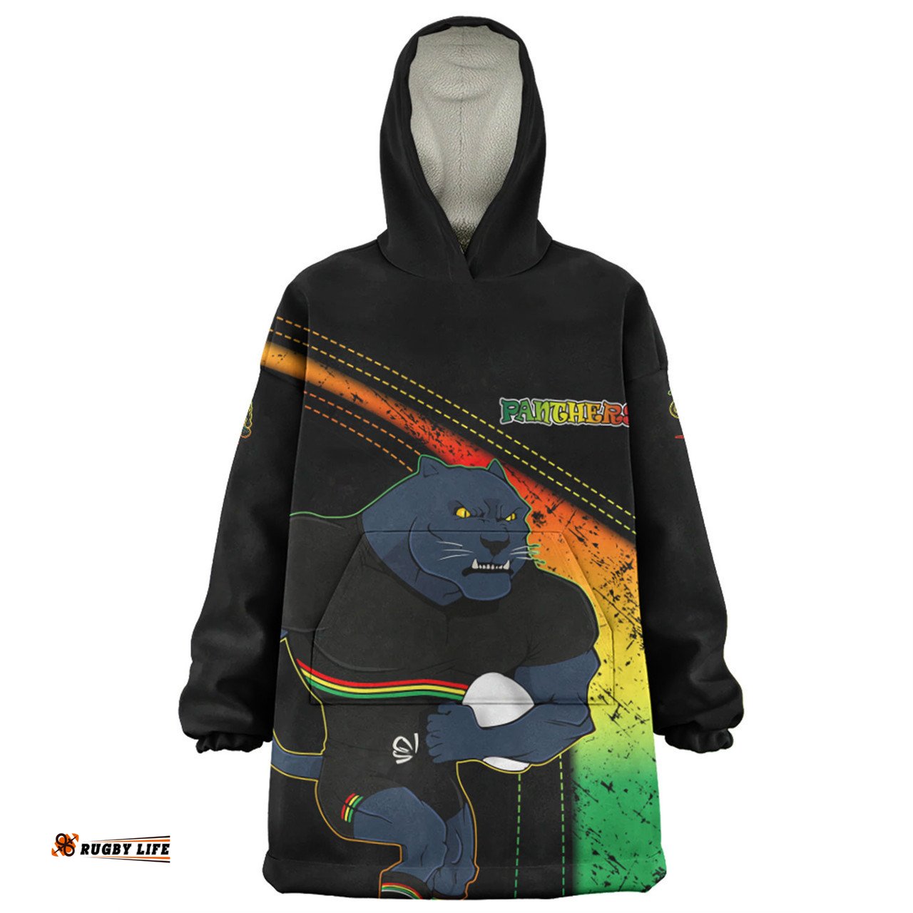 Penrith Panthers Custom Team Of Us Die Hard Fan Supporters Wearable Blanket Hoodie Aussie Oodie