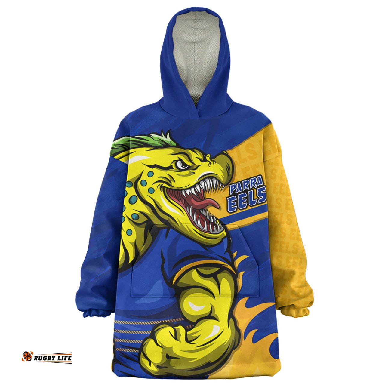 Parramatta Eels Defend The Pride Wearable Blanket Hoodie Aussie Oodie
