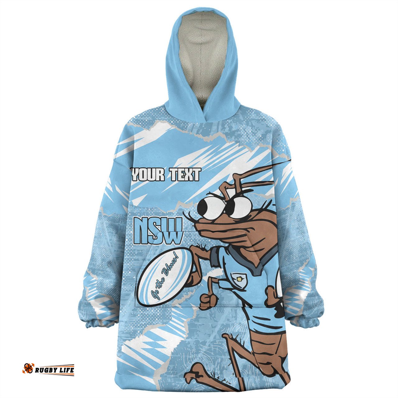 Cockroach Sport Theme Song Wearable Blanket Hoodie Aussie Oodie