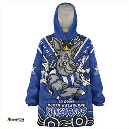 North Melbourne Ripped Legacy Of The Game Wearable Blanket Hoodie Aussie Oodie