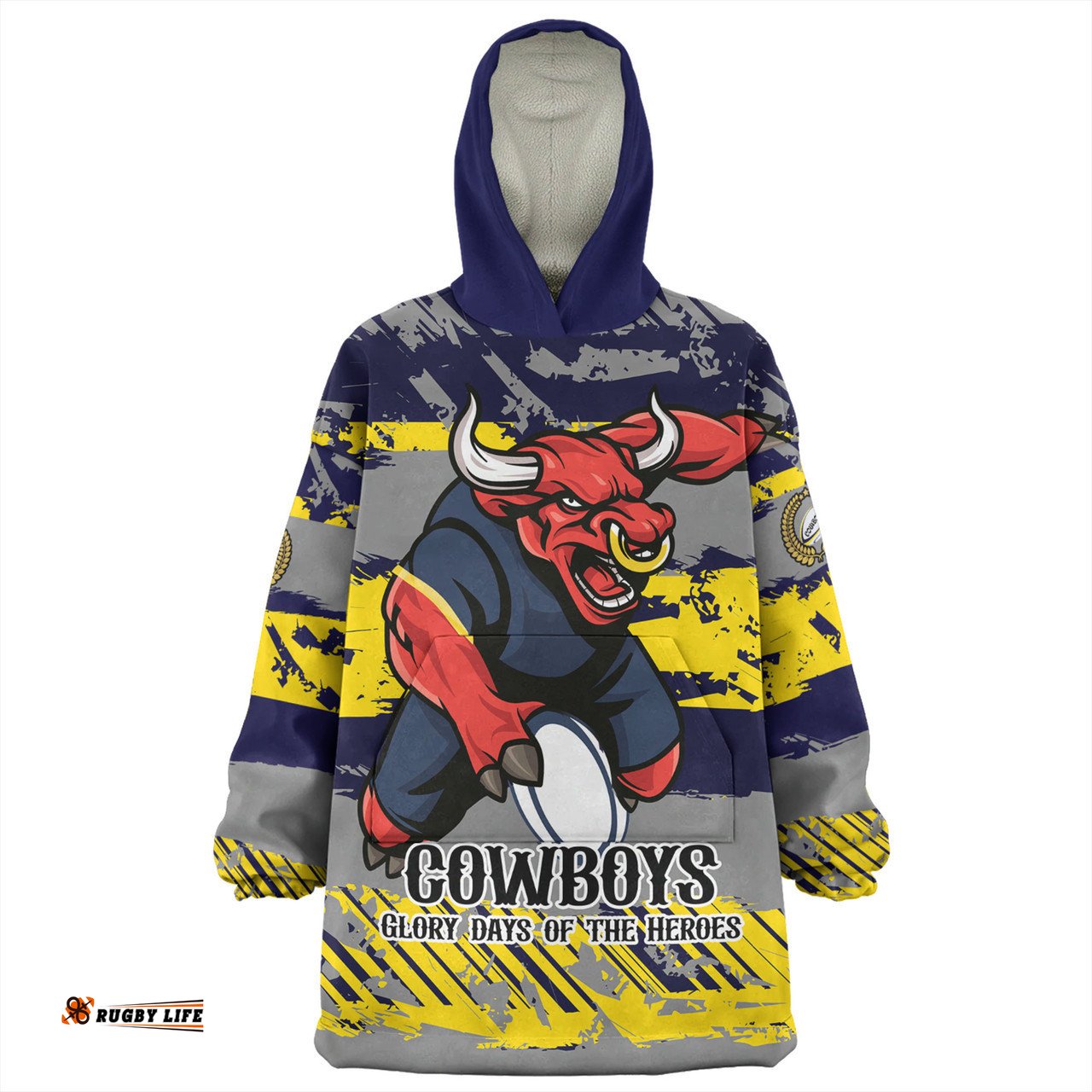 North Queensland Cowboys Theme Song Inspired Wearable Blanket Hoodie Aussie Oodie