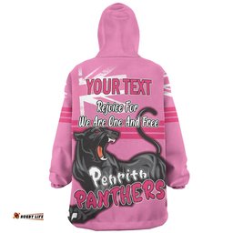 Penrith Panthers Happy Australia Day We Are One And Free V2 Wearable Blanket Hoodie Aussie Oodie
