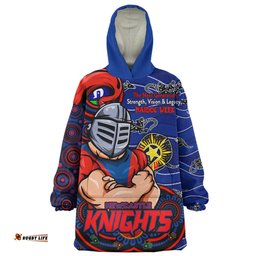 Newcastle Knights Spirit Of NAIDOC Series Wearable Blanket Hoodie Aussie Oodie