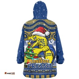Parramatta Eels Aussie Ugly Christmas For Die Hard Fan Supporters Wearable Blanket Hoodie Aussie Oodie