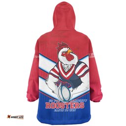 Sydney Roosters Sydney Roosters Macost With Australia Flag Wearable Blanket Hoodie Aussie Oodie